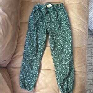 Mini Boden Leopard Print Cargo Pants